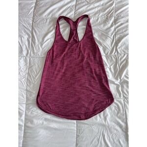 Lululemon Size 6 Everyday Racerback Tank Top Red Workout Gym Light Weight EUC